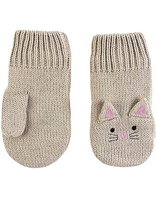Zoocchini Baby Knit Mittens, Kallie the Kitten - Fleece lined! Gloves e Mittens