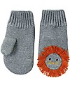 Zoocchini Baby Knit Mittens, Leo the Lion - Fleece lined! Gloves