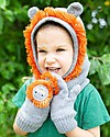 Zoocchini Baby Knit Mittens, Leo the Lion - Fleece lined! Gloves
