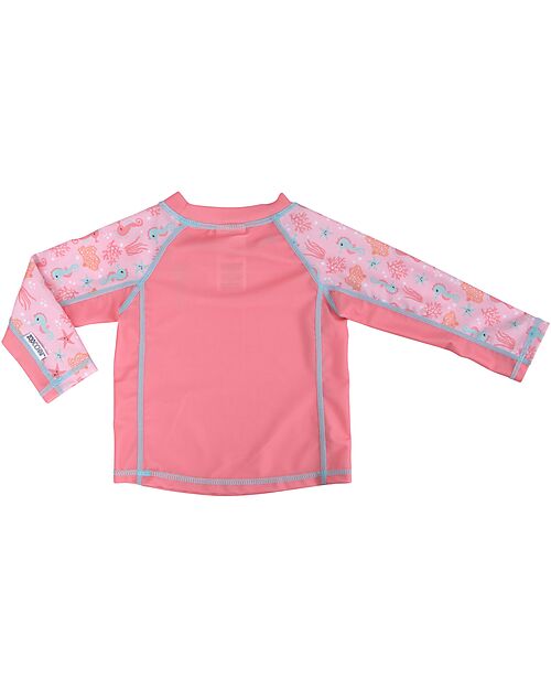 Zoocchini Baby Rash Guard Long Sleeved Swim Top - Sally the Seahorse Uv-Safe T-shirt