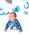 Zoocchini Baby Rash Guard Long Sleeved Swim Top - Sherman the Shark Uv-Safe T-shirt