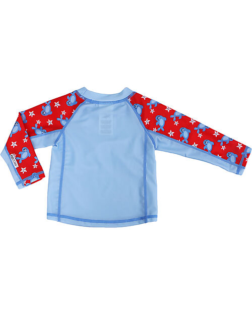 Zoocchini Baby Rash Guard Long Sleeved Swim Top - Sunny the Seal Uv-Safe T-shirt