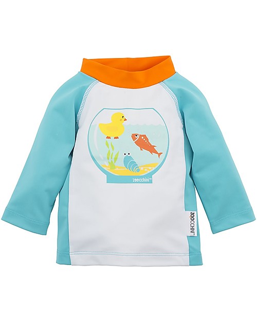 Zoocchini Baby Rash Guard UPF 50+, Fish Bowl Buddies Uv-Safe T-shirt
