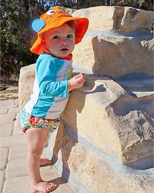 Zoocchini Baby Rash Guard UPF 50+, Fish Bowl Buddies Uv-Safe T-shirt
