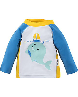 Zoocchini Baby Rash Guard UPF 50+ Whale Uv-Safe Sunsuits
