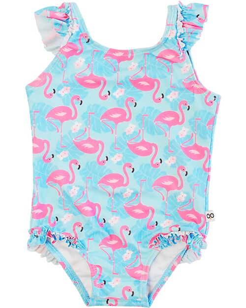Zoocchini Baby Ruffled One Piece Swimsuit - Franny the Flamingo Swimsuits