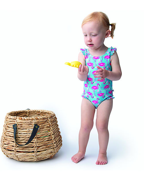 Zoocchini Baby Ruffled One Piece Swimsuit - Franny the Flamingo Swimsuits