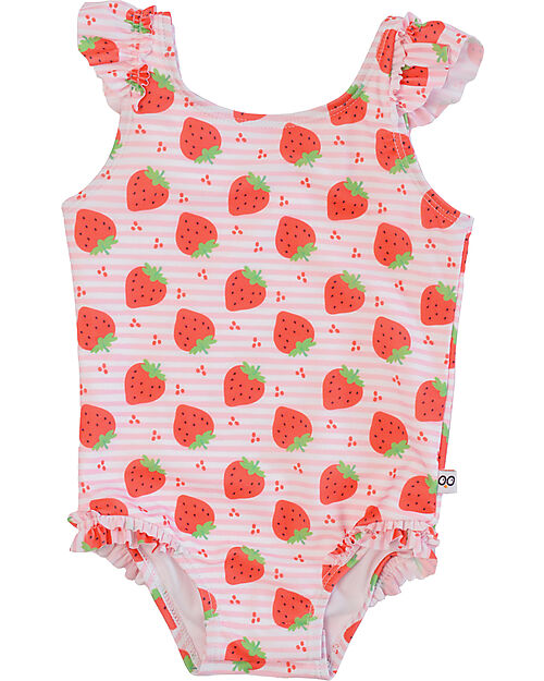 Zoocchini Baby Ruffled One Piece Swimsuit - Strawberry Swimsuits