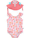 Zoocchini Baby Set - One-piece Swimsuit with Ruffles + Hat - UPF 50+ - Sally the Seahorse Swimsuits