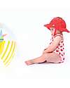Zoocchini Baby Set - One-piece Swimsuit with Ruffles + Hat - UPF 50+ - Strawberry Swimsuits