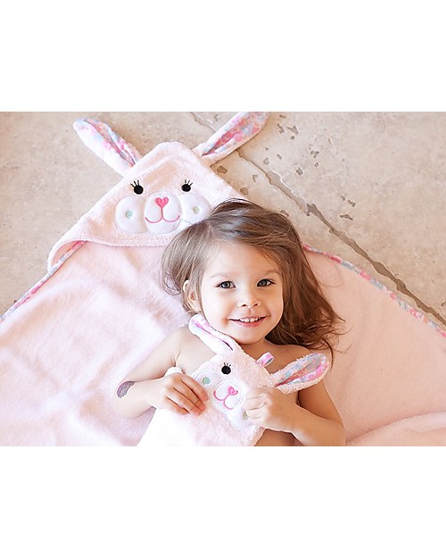 Zoocchini Baby Towel with Hood, Beatrice the Bunny - 100% cotton Towels And Flannels