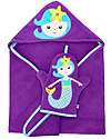 Zoocchini Baby Towel with Hood - Mermaid - 100% cotton Towels And Flannels