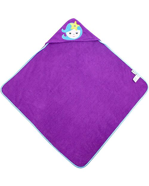 Zoocchini Baby Towel with Hood - Mermaid - 100% cotton Towels And Flannels