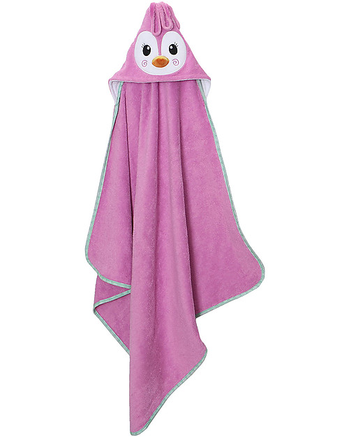 Zoocchini Baby Towel with Hood - Penguin - 100% cotton Towels And Flannels