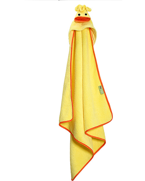 Zoocchini Baby Towel with Hood, Puddles the Duck - 100% cotton Towels And Flannels