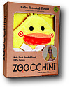 Zoocchini Baby Towel with Hood, Puddles the Duck - 100% cotton Towels And Flannels