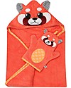 Zoocchini Baby Towel with Hood - Red Panda - 100% cotton Towels And Flannels