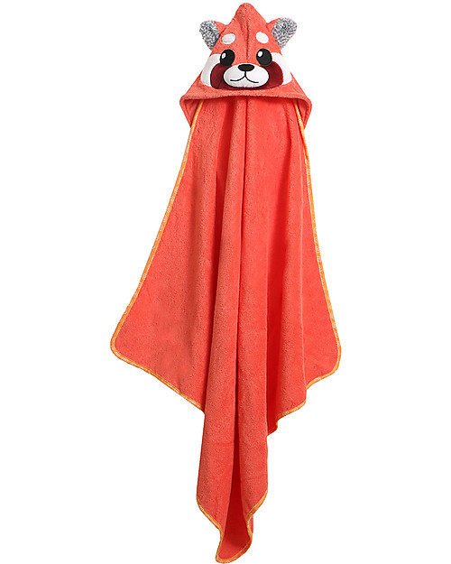 Zoocchini Baby Towel with Hood - Red Panda - 100% cotton Towels And Flannels