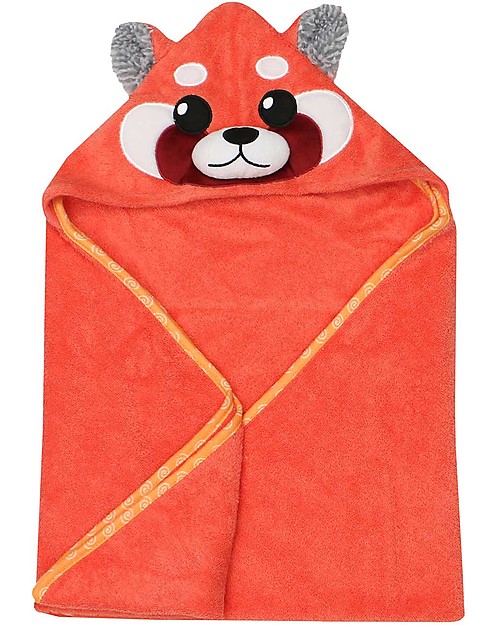 Zoocchini Baby Towel with Hood - Red Panda - 100% cotton Towels And Flannels