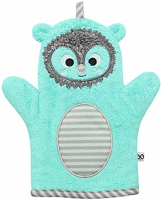 Zoocchini Bath Mitt - Hedgehog - 100% cotton Towels And Flannels