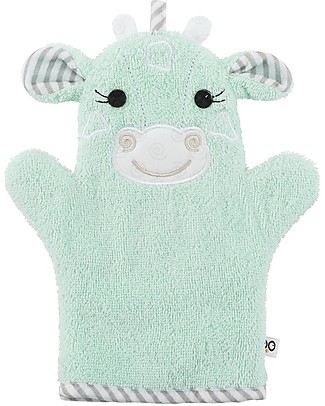 Zoocchini Bath Mitt, Jamie the Giraffe - 100% cotton Towels And Flannels