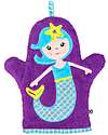 Zoocchini Bath Mitt - Mermaid - 100% cotton Towels And Flannels