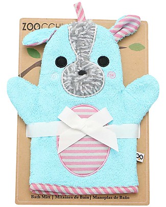 Zoocchini Bath Mitt - Yorkie - 100% cotton Towels And Flannels