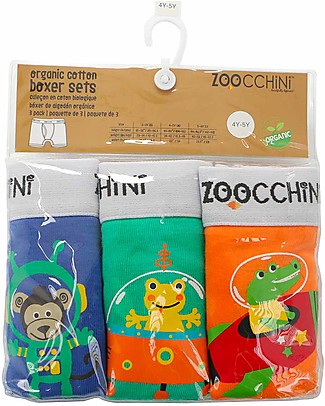 Zoocchini Boy Boxer - Set of 3 - Space Force - 100% Organic Cotton Training Pants