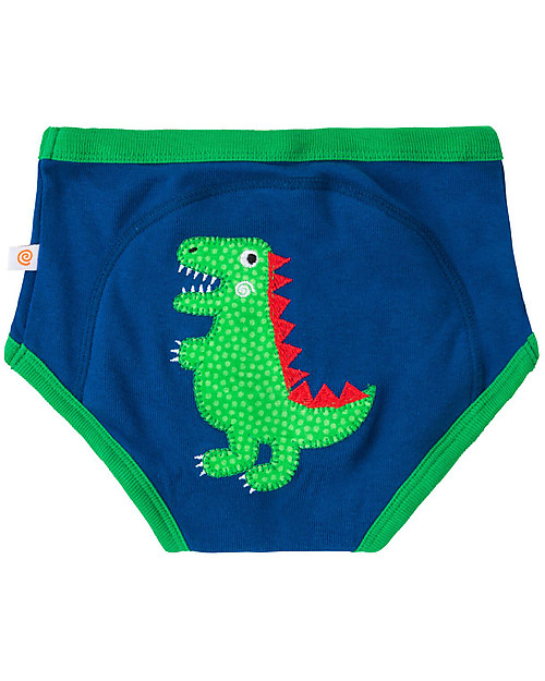 Zoocchini Boys Padded Training Pant Set, 3 pieces, Jurassic Friends - 100% organic cotton Briefs