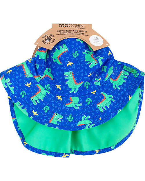 Zoocchini Cape Sun Hat  - Devin the Dinosaur Sunhats