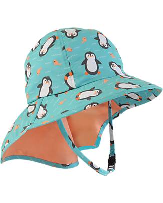 Zoocchini Cape Sun Hat - UPF 50+ - Blue Shark unisex (bambini)