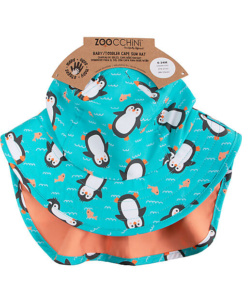 Zoocchini Cape Sun Hat  - Parker the Penguin Sunhats