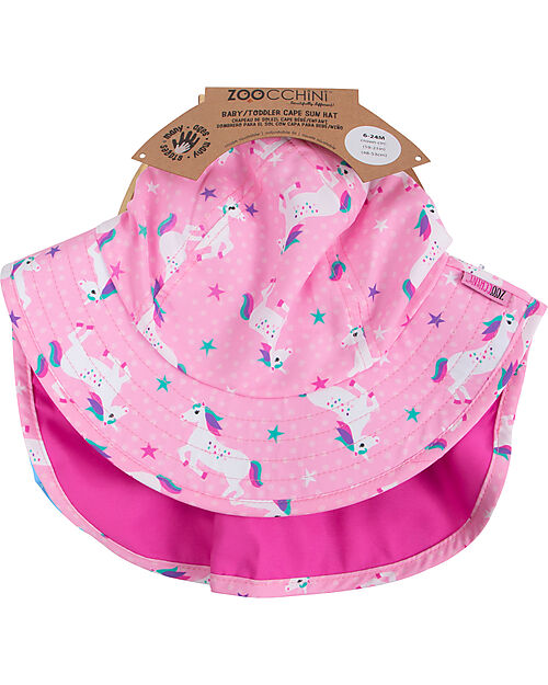 Zoocchini Cape Sun Hat  - Una the Unicorn Sunhats