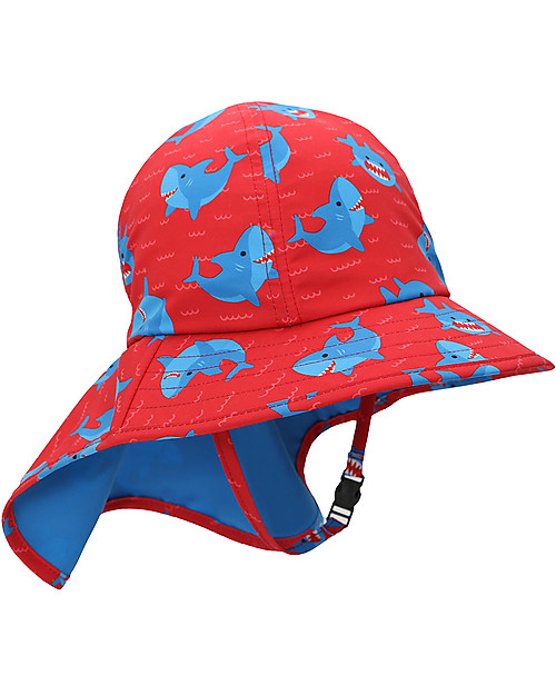 Zoocchini Cape Sun Hat - UPF 50+ - Blue Shark Sunhats