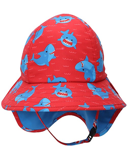 Zoocchini Cape Sun Hat - UPF 50+ - Blue Shark Sunhats
