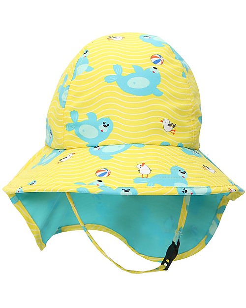 Zoocchini Cape Sun Hat - UPF 50+ - Seal Sunhats