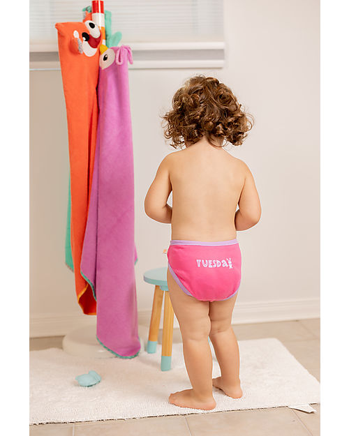 Zoocchini - Girls Organic Cami Underwear Set - Kallie the Kitten -  Pink/Leopard Print 2 to 6 Y