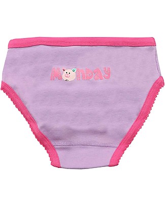 Zoocchini Girls Briefs Days of the Week - Set of 7 - 100% Organic Cotton Training Pants