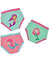 Zoocchini Girls Padded Training Pant Set, 3 pieces, Mermaids - 100% organic cotton Briefs