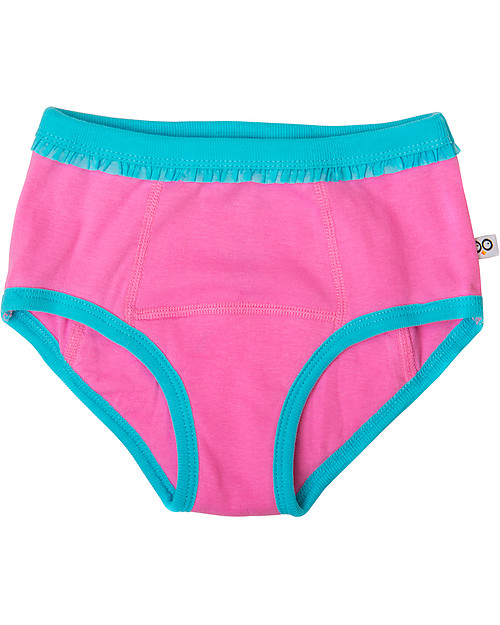 Zoocchini Girls Padded Training Pant Set, 3 pieces, Safari Friends - 100% organic cotton Briefs