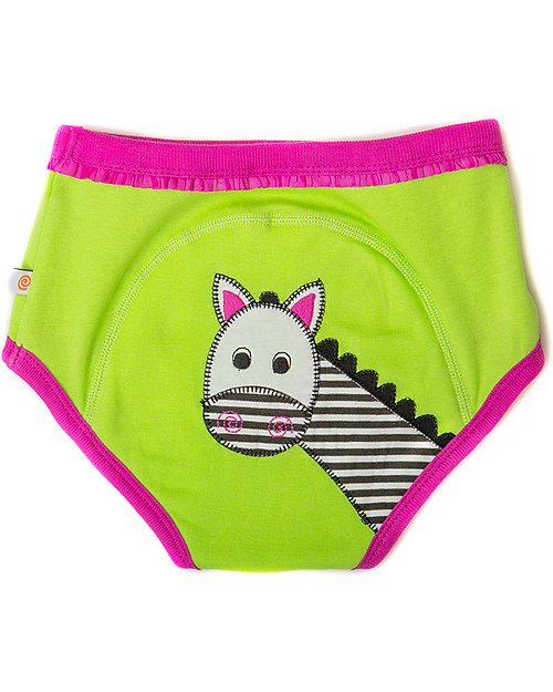 Zoocchini Girls Padded Training Pant Set, 3 pieces, Safari Friends - 100% organic cotton Briefs