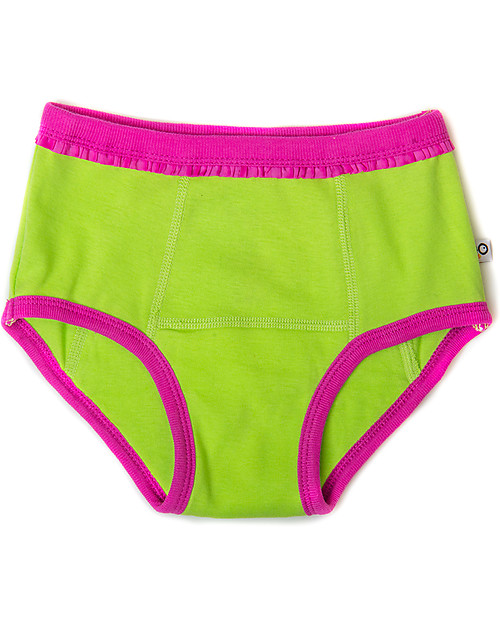 Zoocchini Girls Padded Training Pant Set, 3 pieces, Safari Friends - 100% organic cotton Briefs