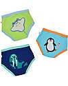 Zoocchini Girls Padded Training Pant Set, 3 pieces, Sea Crew - 100% organic cotton Briefs