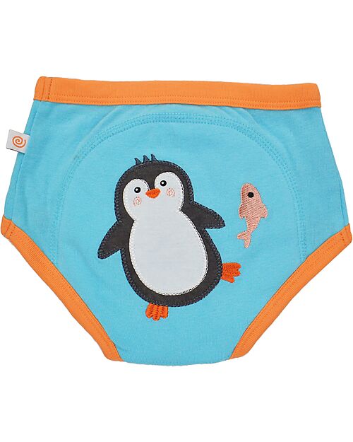 Zoocchini Girls Padded Training Pant Set, 3 pieces, Sea Crew - 100% organic cotton Briefs