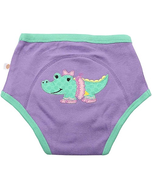 Zoocchini Girls Padded Training Pants - Dancers - Set of 3 - 100% Organic Cotton Briefs