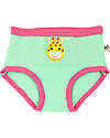 Zoocchini Girls Padded Training Pants - Zoo Friends - Set of 3 - 100% Organic Cotton Briefs