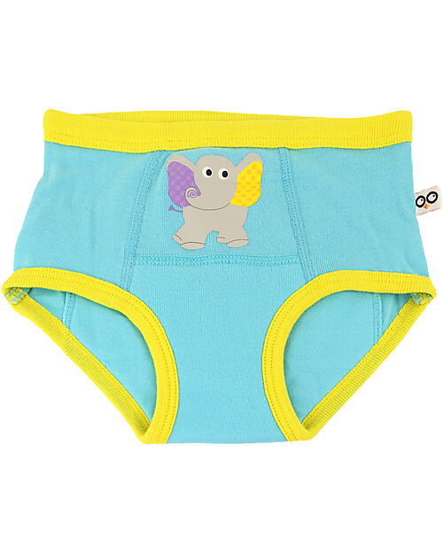 Zoocchini Girls Padded Training Pants - Zoo Friends - Set of 3 - 100% Organic Cotton Briefs