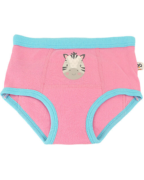 Zoocchini Girls Padded Training Pants - Zoo Friends - Set of 3 - 100% Organic Cotton Briefs