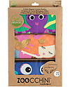 Zoocchini Girls Pants, Coral Caribe - Pacco da 3, 100% cotone bio Briefs