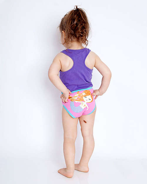 Zoocchini Girls Pants, Coral Caribe - Pacco da 3, 100% cotone bio Briefs